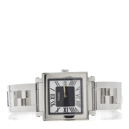 Fendi Stainless Steel Mother of Pearl 34mm Quadro Quartz Watch 3 of 6