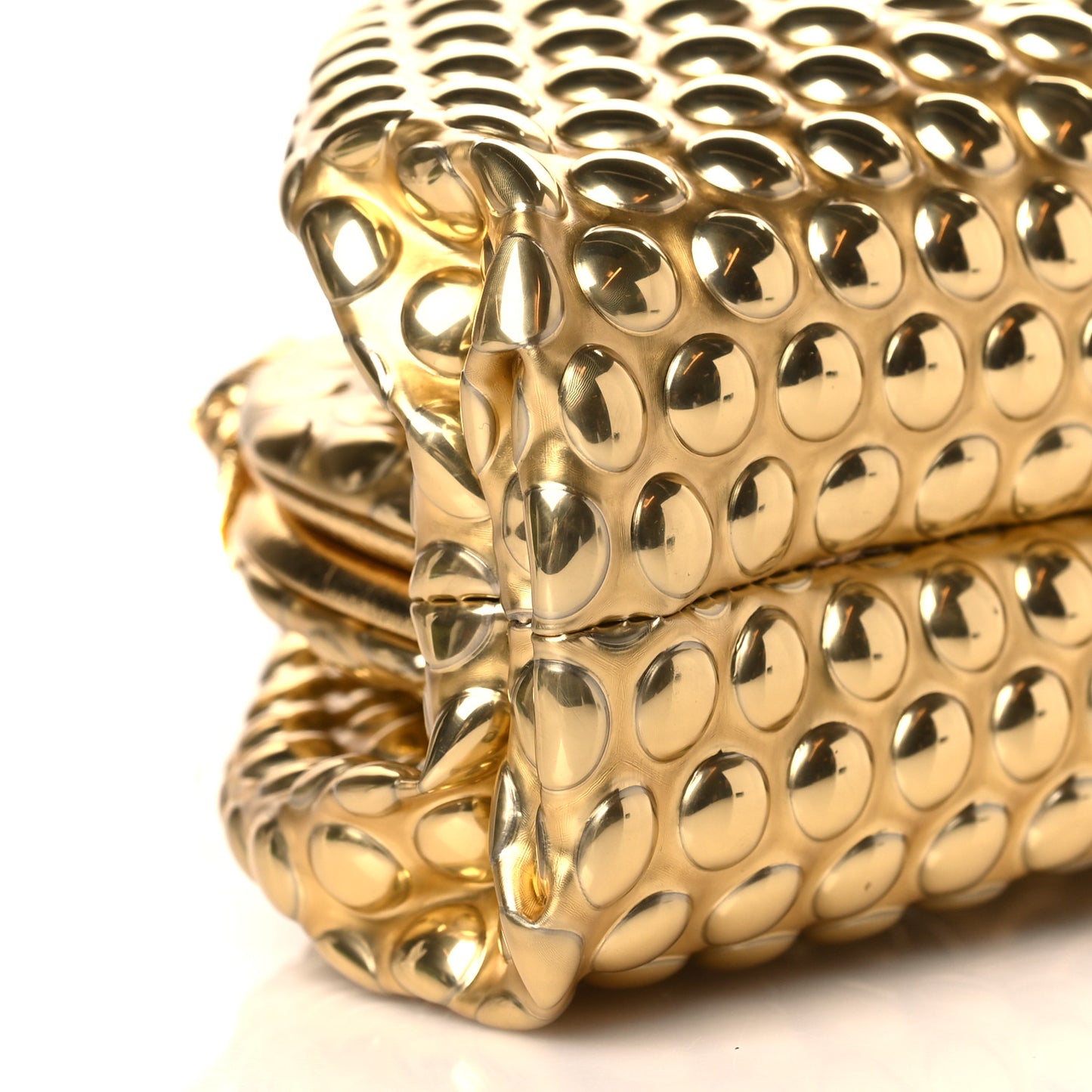 Metallic Fabric Bubble Wrap The Mini Pouch Gold