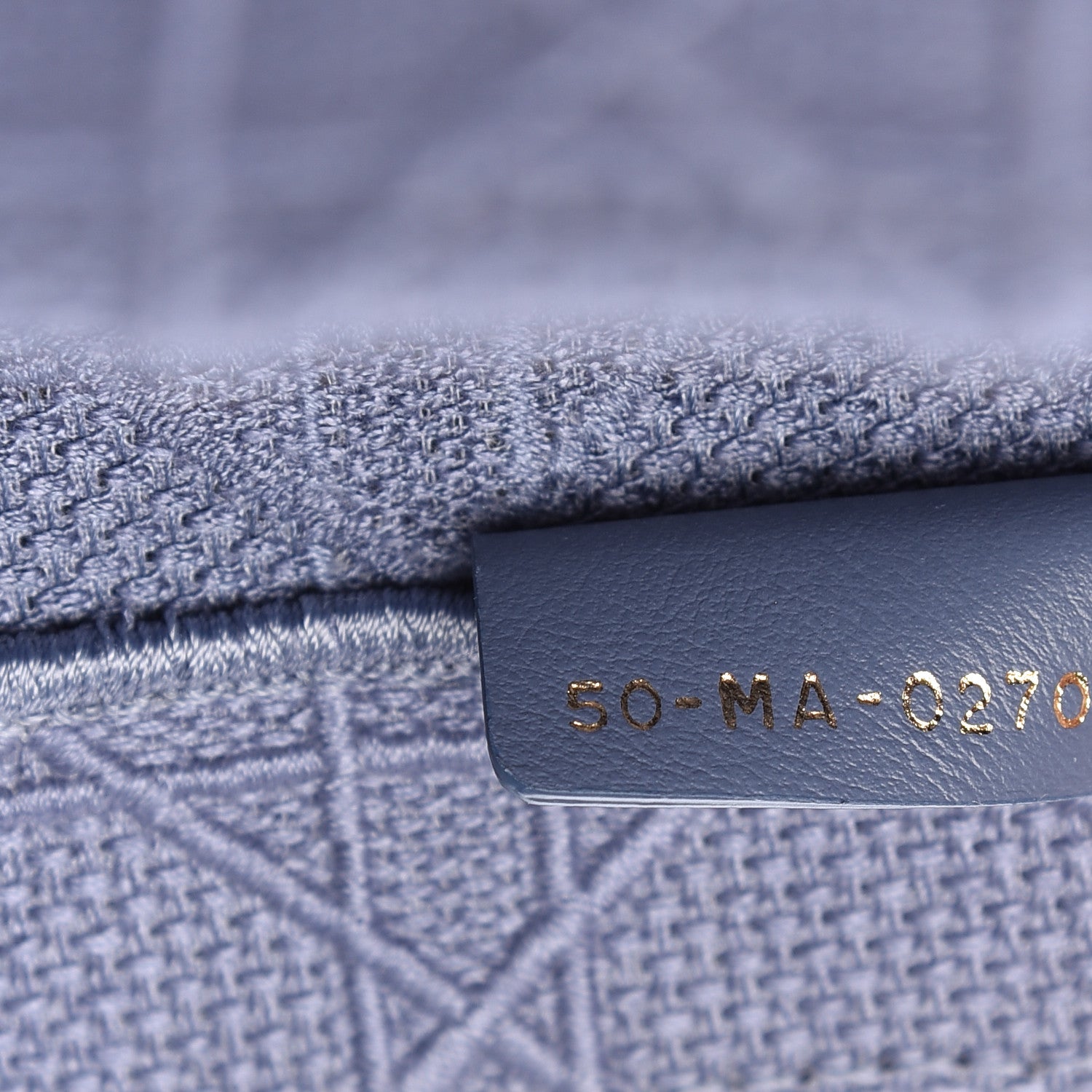 Christian Dior Embroidered Cannage Medium Book Tote Denim Blue 9 of 10