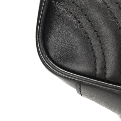 Gucci Calfskin Matelasse Mini GG Marmont Shoulder Bag Black 11 of 14