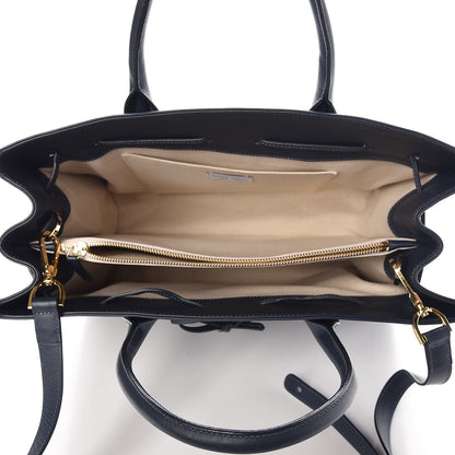 Mansur Gavriel Calfskin Large Sun Bag Blu 9 of 10