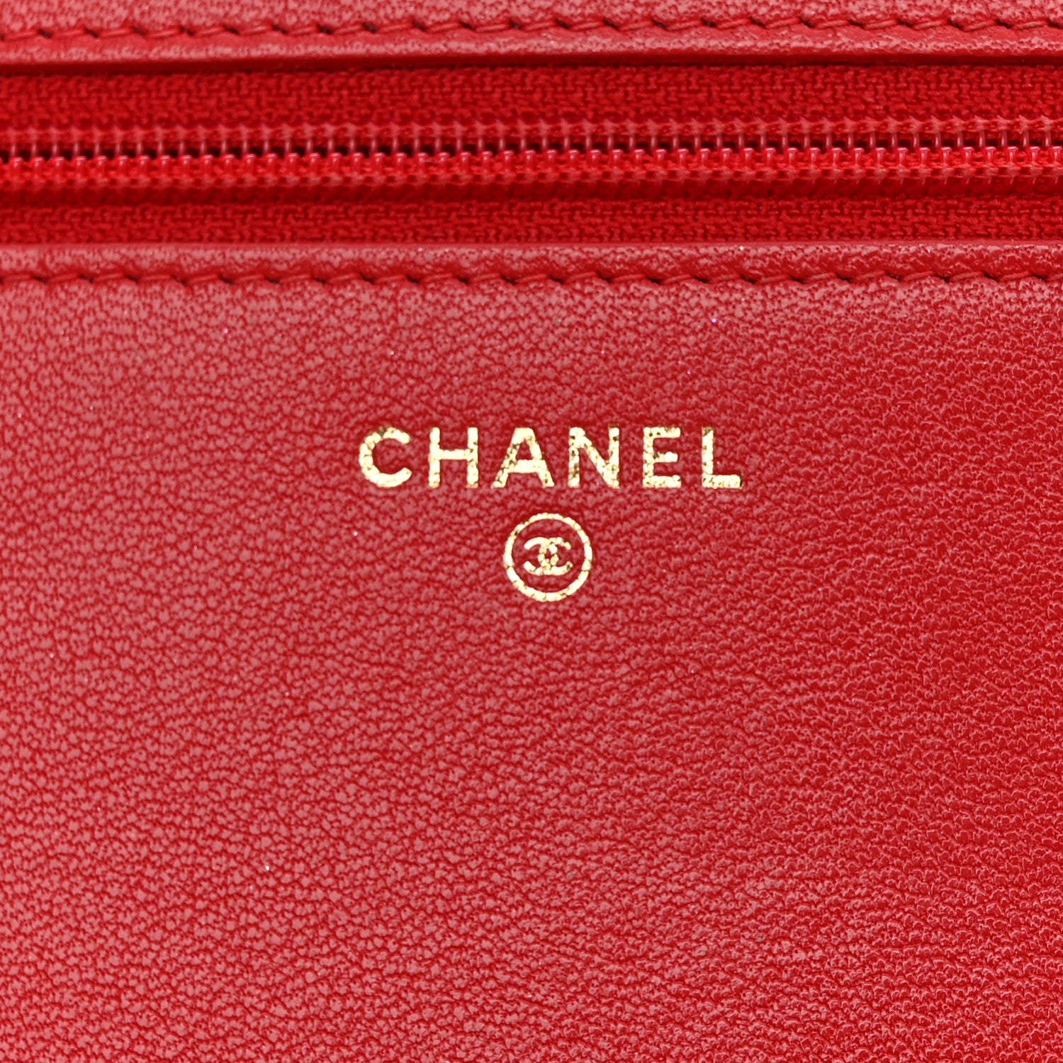Chanel Sheepskin Quilted Mademoiselle Vintage Wallet On Chain WOC Red 6 of 15