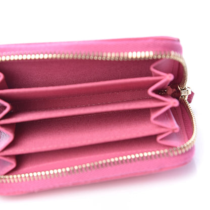 Chanel Caviar Quilted Zip Coin Purse Pink 5 of 9