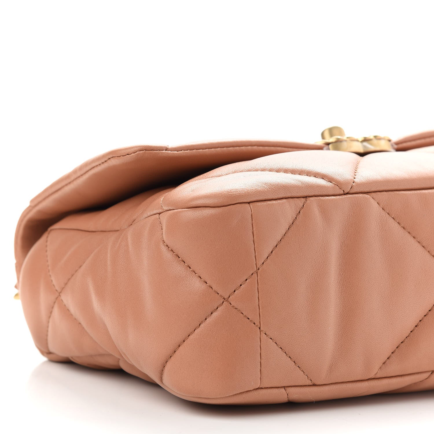 Chanel Lambskin Quilted Medium Chanel 19 Flap Brown 8 of 9