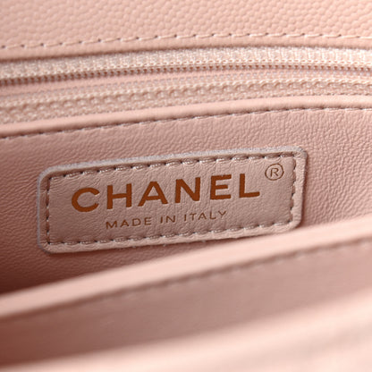 Chanel Caviar Quilted Mini Coco Handle Flap Light Pink 4 of 7