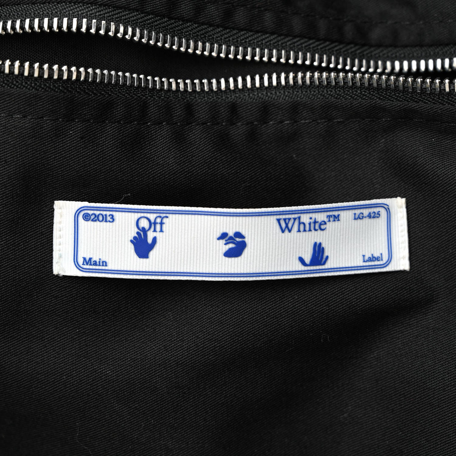 Off-White Canvas Goods Quote Tote Black White 6 of 12