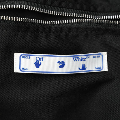 Off-White Canvas Goods Quote Tote Black White 6 of 12