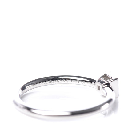 Tiffany Platinum Diamond .16ct Bezet Ring 49 4.75 5 of 5