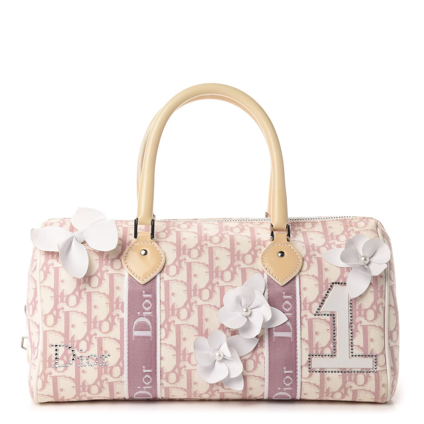 Monogram Girly Boston Pink