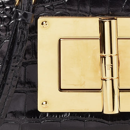 Tom Ford Alligator Natalia Chain Bag Black 8 of 8