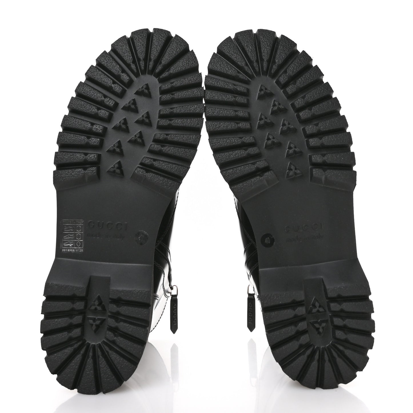 Spice Lux Nappa Web Combat Boots 40 Black