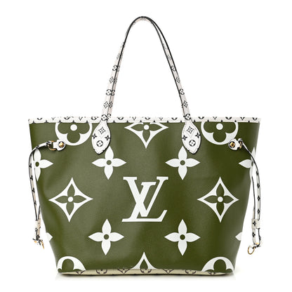Louis Vuitton Monogram Giant Neverfull MM Kaki 1 of 15