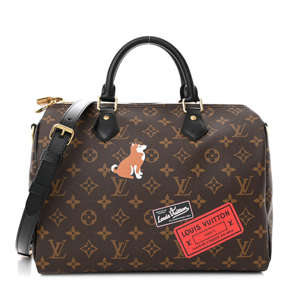 Louis Vuitton Monogram My World Tour Speedy Bandouliere 30 Black 1 of 10