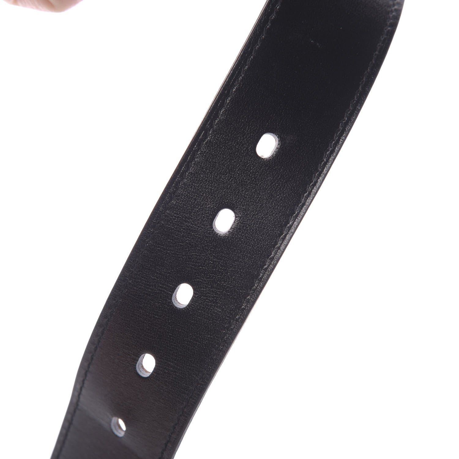 Hermes Box Togo 32mm Hapi Belt 95 Black Gold 5 of 6
