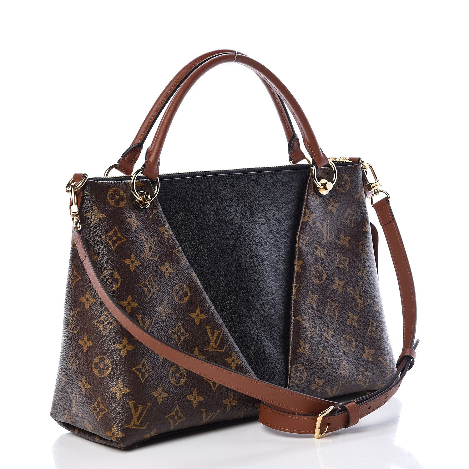 Louis Vuitton Monogram V Tote MM Black 3 of 11