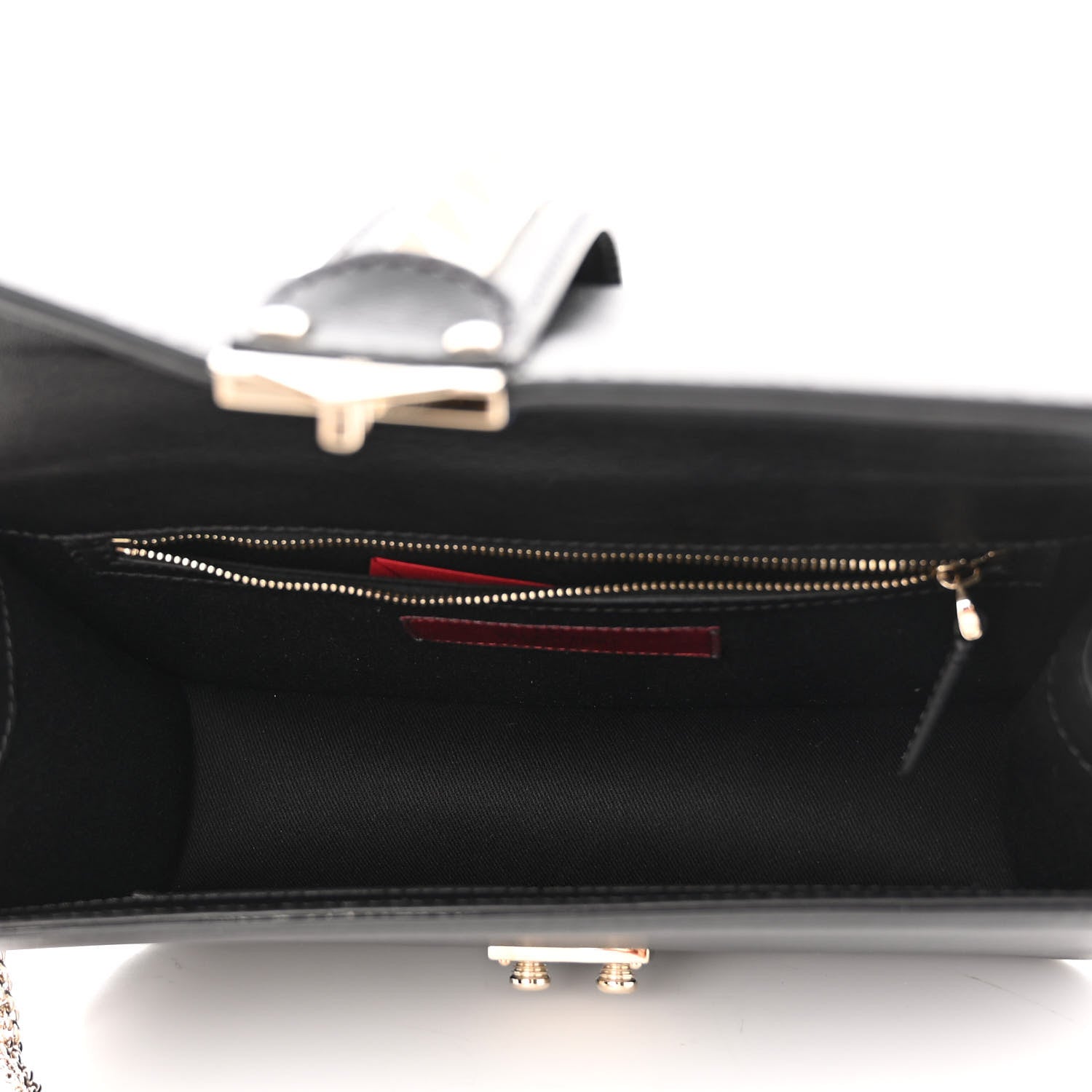 Valentino Garavani Vitello Medium Glam Lock Rockstud Flap Black 5 of 9