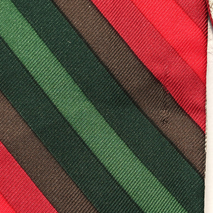 Gucci Silk Stripe Head Scarf Brown 4 of 5