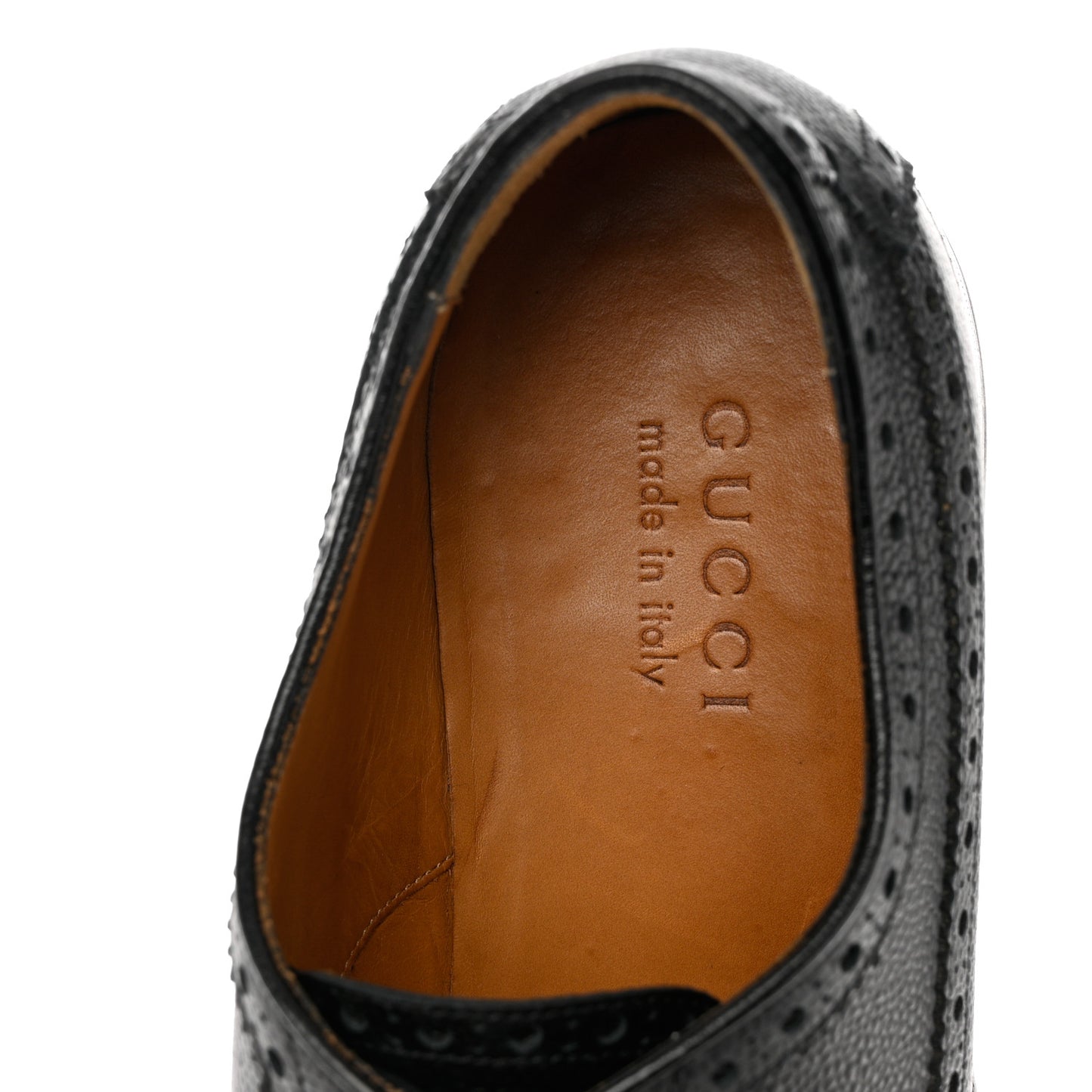 Calfskin Web Mens Queercore Brogue Derby Loafers 9 Black