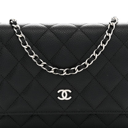 Chanel Caviar Quilted Wallet on Chain WOC Black 8 of 11