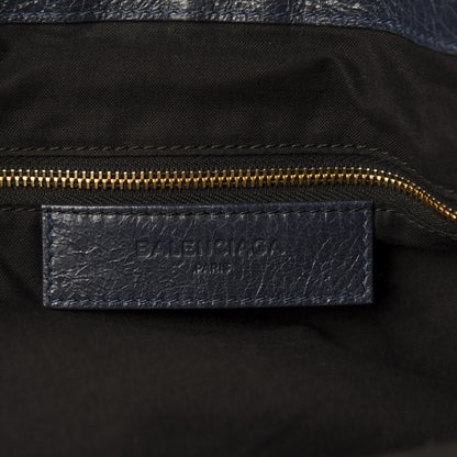 Balenciaga Agneau Classic Gold Hardware City XL Bleu Obscur 9 of 11