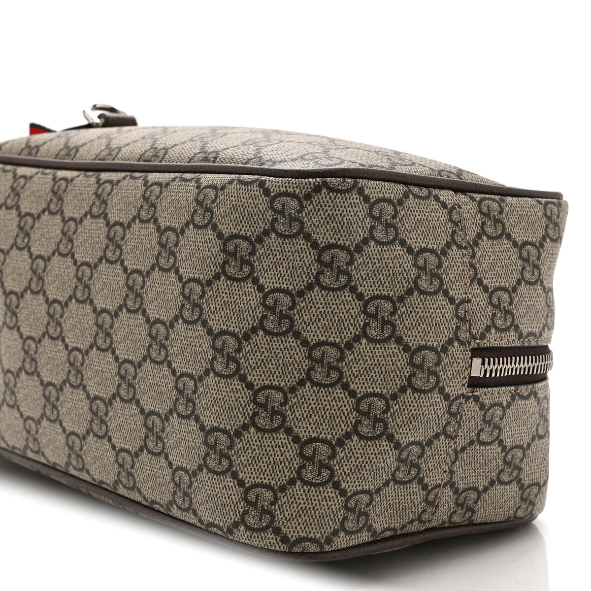 GG Supreme Medium Toiletry Case Beige Dark Brown