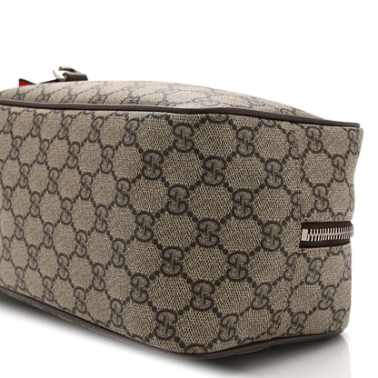 Gucci GG Supreme Medium Toiletry Case Beige Dark Brown 10 of 10