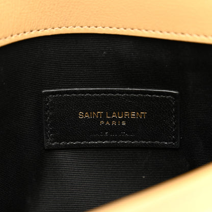 Saint Laurent Micro Raffia Uptown Pouch Natural Hay Blush 6 of 7