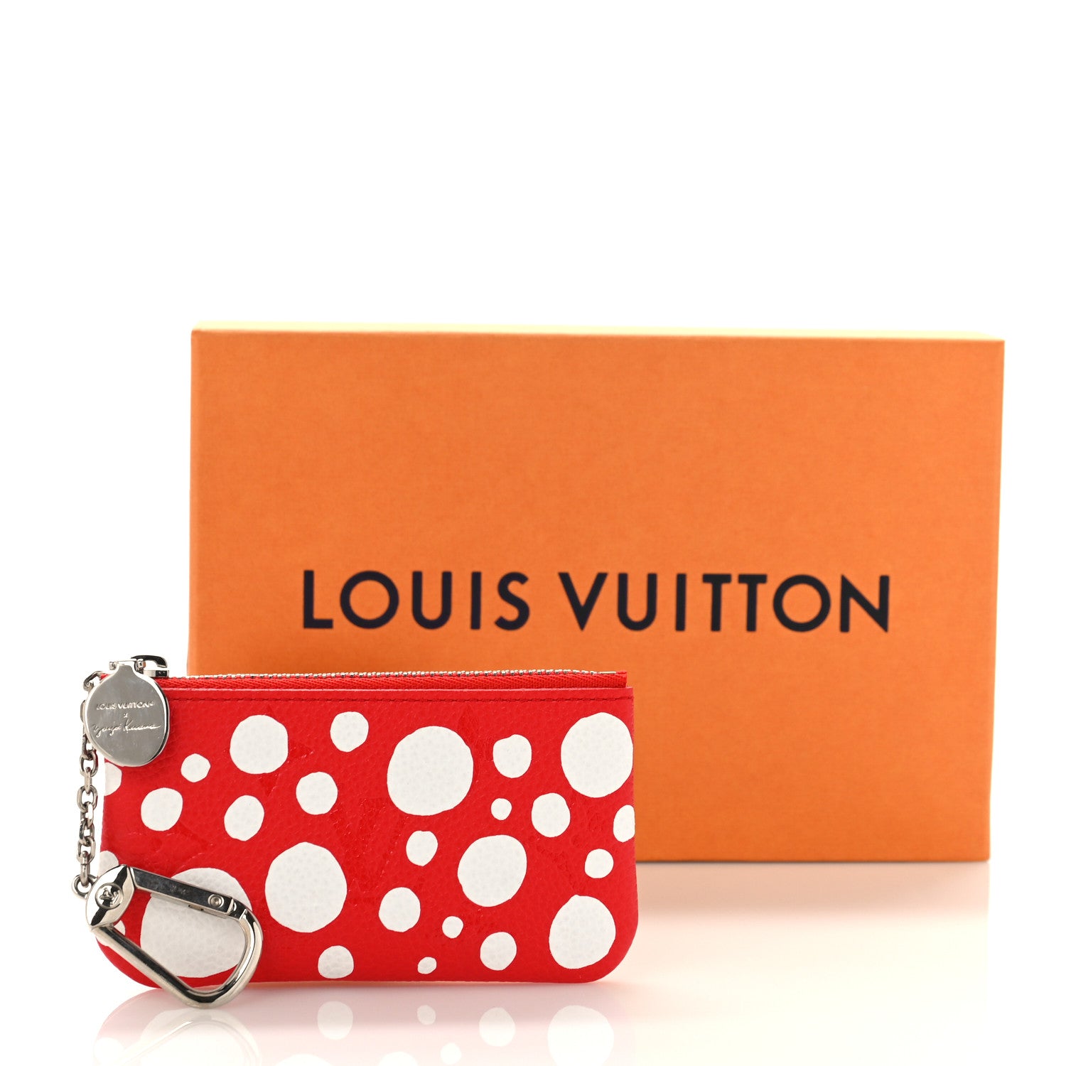 Louis Vuitton LV X YK Empreinte Infinity Dots Key Pouch Red White 9 of 9