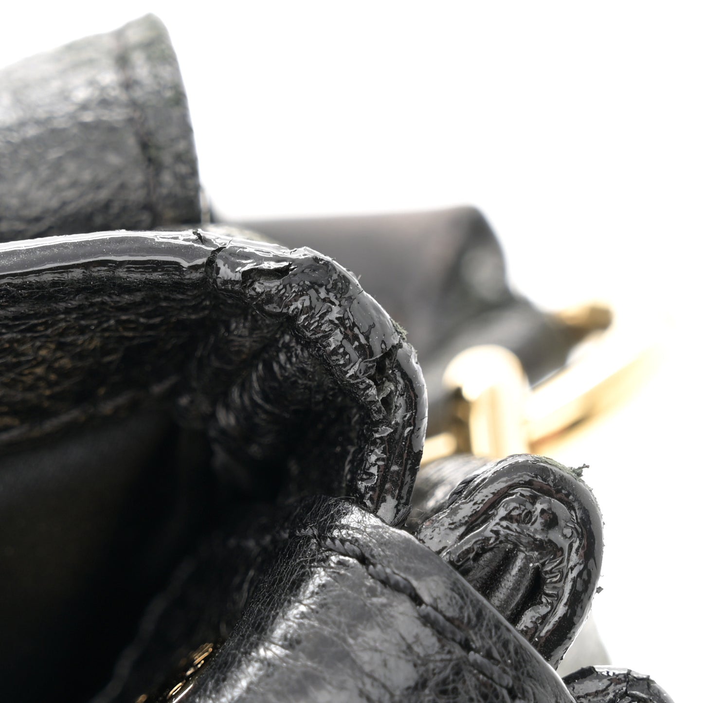 Deerskin Embossed Monogram My Deer Rebelle Black