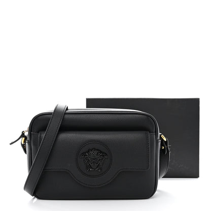 Versace Grained Calfskin Medusa Camera Bag Black 12 of 12