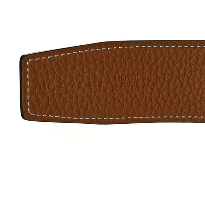 Hermes Box Togo 38mm Constance H Belt 120 Black Gold 3 of 4