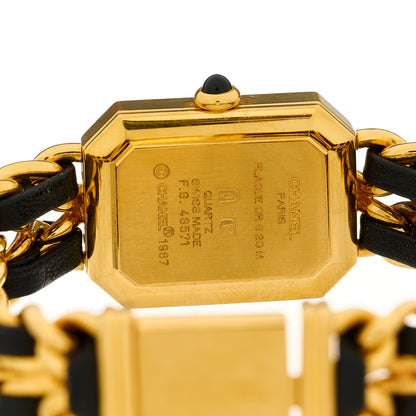 Chanel Stainless Steel Lambskin 20mm Chain Premiere Quartz Watch Gold L 4 of 4