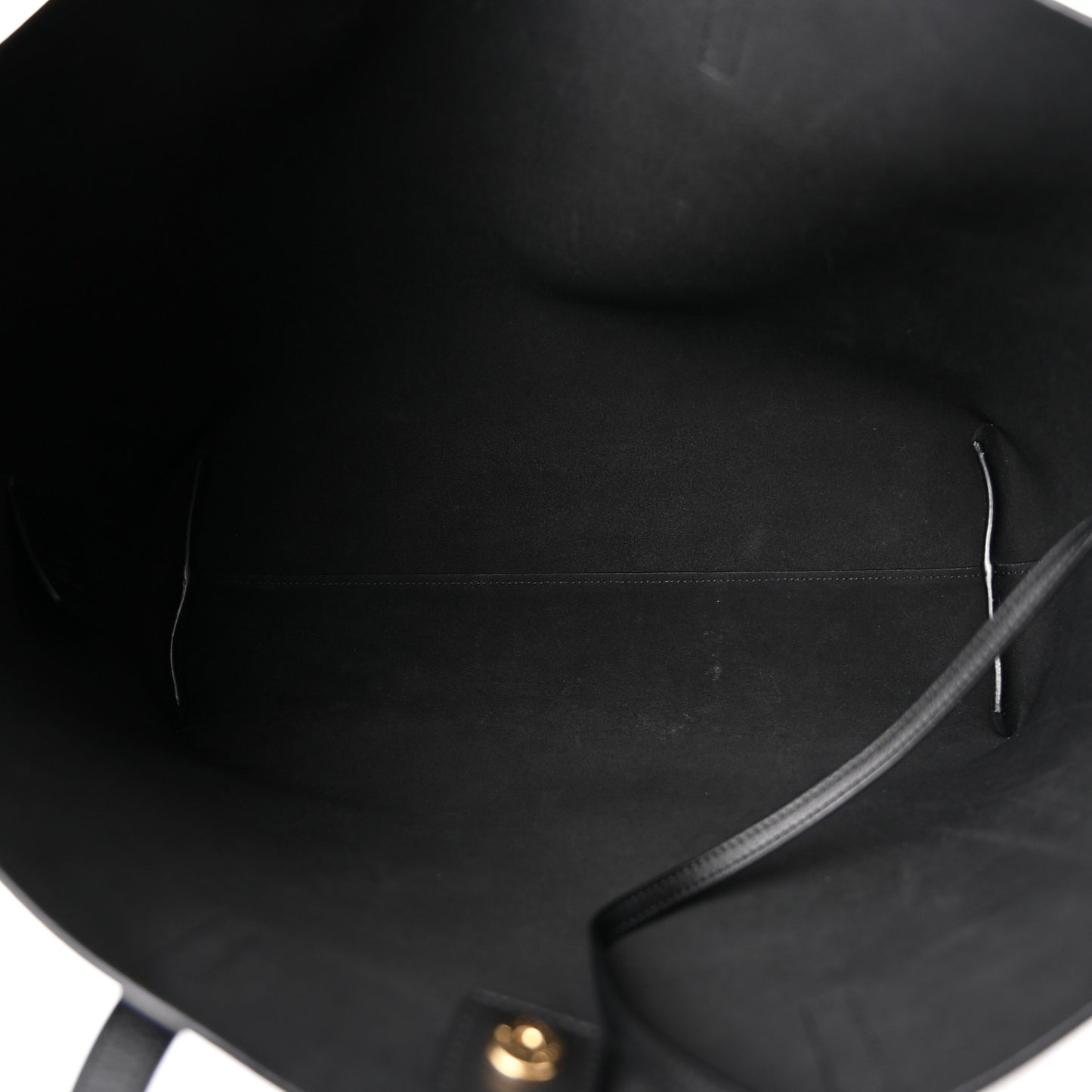 Calfskin Large Shopping Tote Black