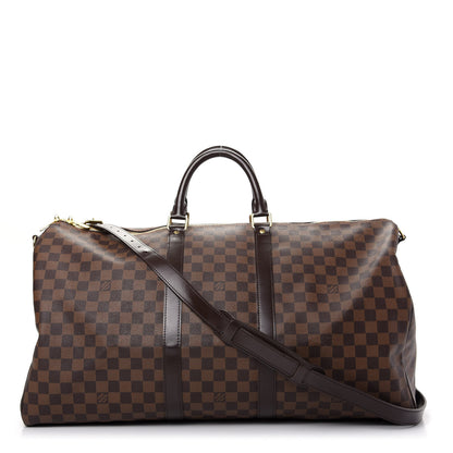 Louis Vuitton Damier Ebene Keepall Bandouliere 55 1 of 8