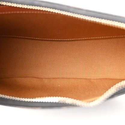 Celine Triomphe Canvas Calfskin Ava Shoulder Bag Tan 5 of 11