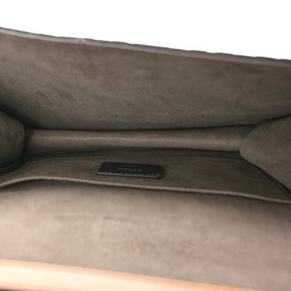 Fendi Vitello Century F is Fendi Whipstitch Threads FF Embossed Kan I Shoulder Bag Tobacco Orzo 5 of 10