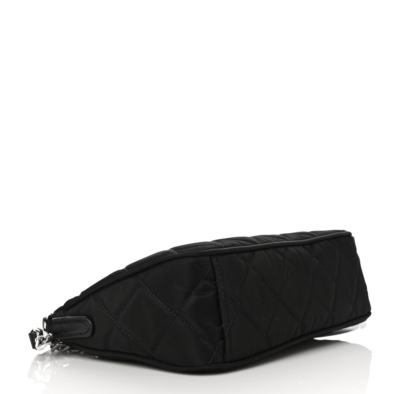 Prada Nylon Tessuto Impuntu Quilted Crossbody Bag Black 4 of 10