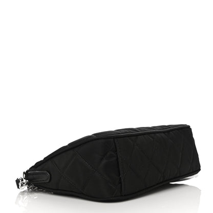 Prada Nylon Tessuto Impuntu Quilted Crossbody Bag Black 4 of 10