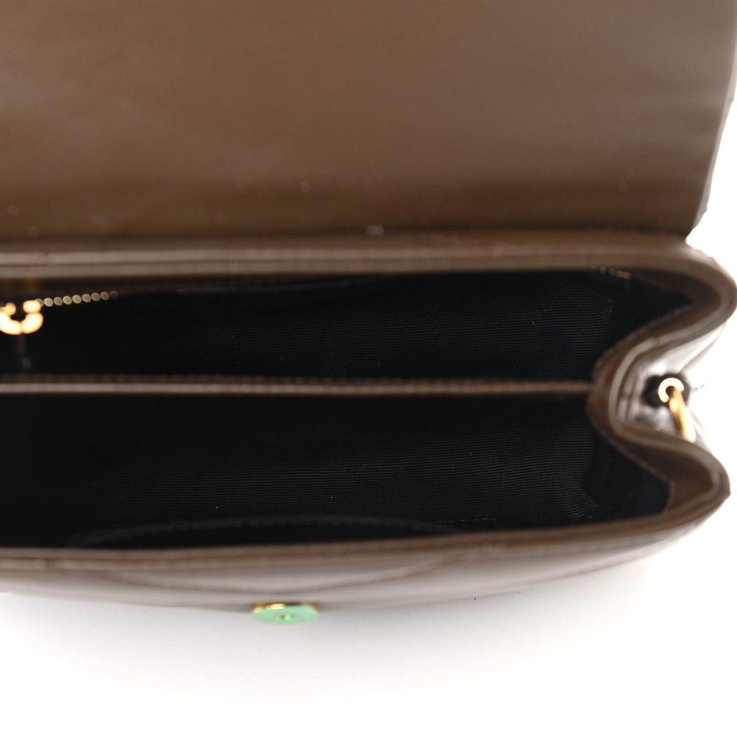 Saint Laurent Calfskin Y Quilted Monogram Toy Loulou Crossbody Bag Earth 4 of 7