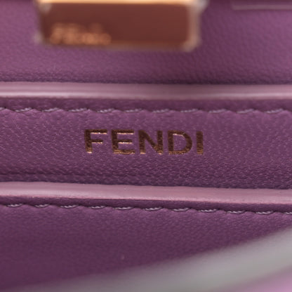 Fendi Shiny Nappa Petite Peekaboo I SEE U Satchel Agapanto 7 of 12