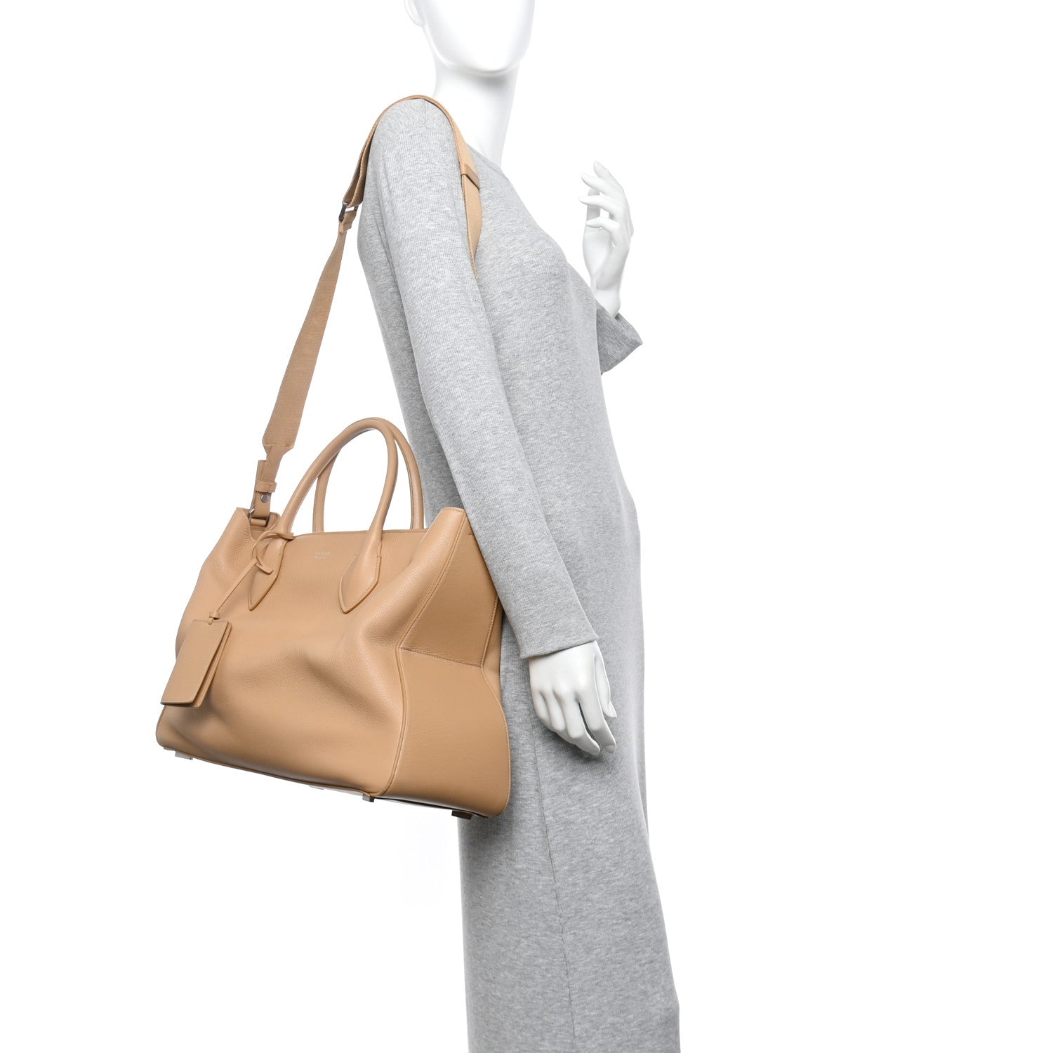Salvatore Ferragamo Calfskin Large Star Tote Light Camel 2 of 12