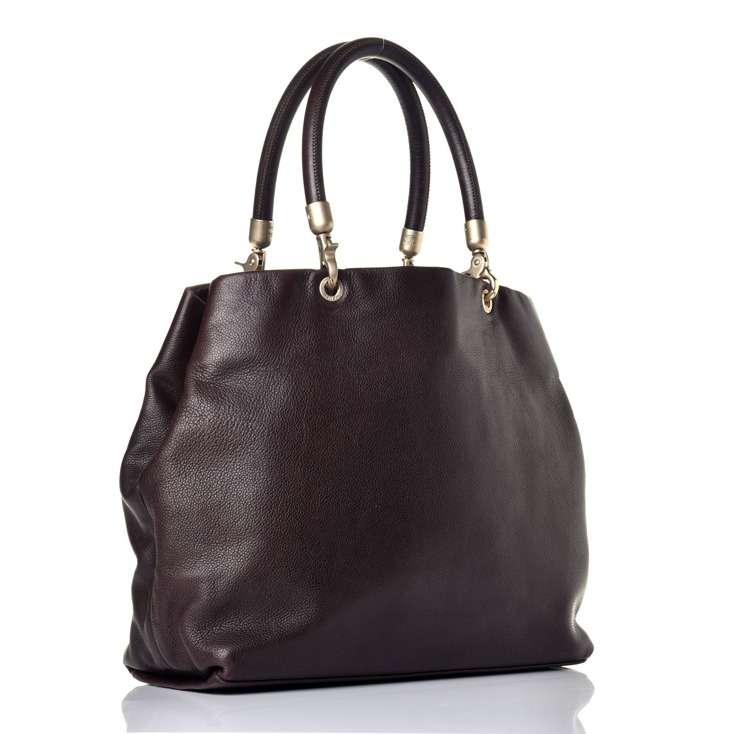 Chanel Caviar CC Tote Brown 3 of 8
