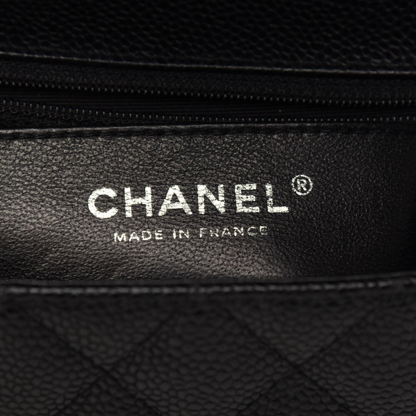 Caviar Quilted Mini Square Flap Black