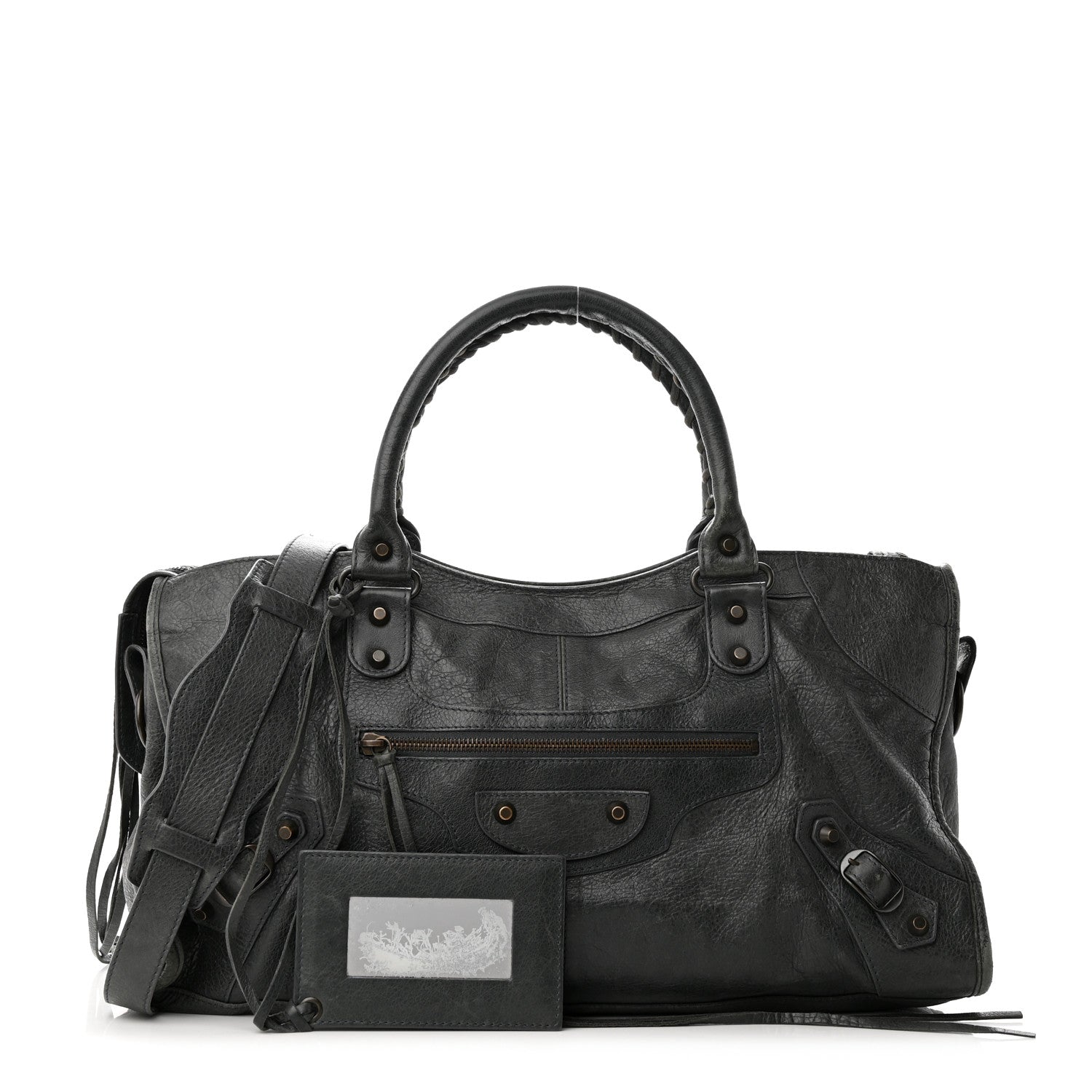 Balenciaga Agneau Classic Hardware Part Time Anthracite 1 of 11