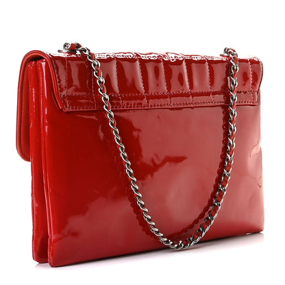 Chanel Patent Chocolate Bar Reissue Single Flap Red 2 of 13