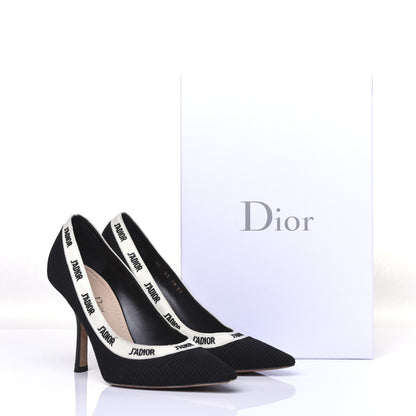 Christian Dior Fabric J'Adior Ribbon Pumps 37 Black 2 of 12