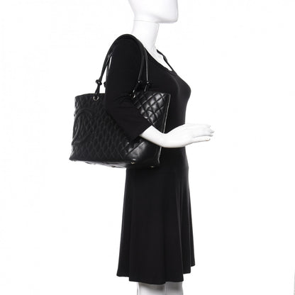Chanel Calfskin Quilted Large Cambon Tote Black 2 of 10