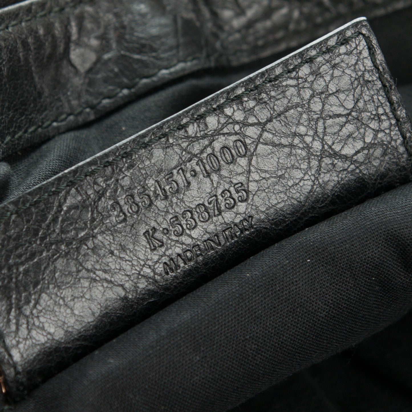 Agneau Giant 12 Rose Gold Hardware Work Black
