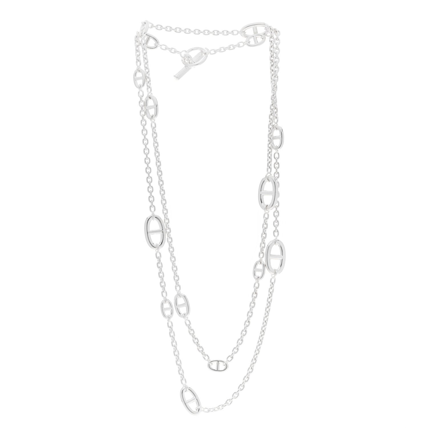 Hermes Sterling Silver Farandole Necklace 120 2 of 4