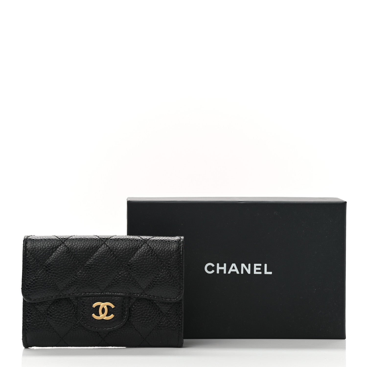 Chanel Caviar Quilted Flap Card Holder Black 9 of 9